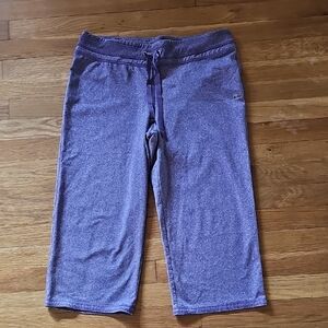 Champion Elite Purple Loose Leg Capri Length Athletic Pants Women's Size Medium